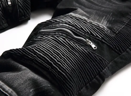 Vista 6 de AITITIA Jeans de motociclista de ajuste regular para hombre