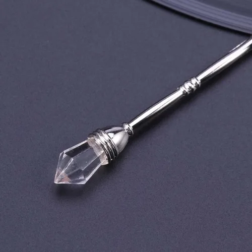 Vista 9 de Cuchara de café retro con cabeza de diamante incrustada, elegante cuchara agitadora pequeña estilo corte europeo para café, helado y postre, 4.13