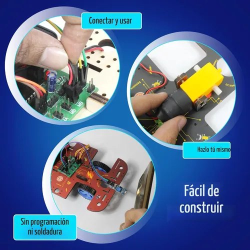 Vista 4 de Butterfly EduFields - Kit de robótica STEM 10 en 1 para niños de 8 a 14 años Kit de ciencia de electrónica e ingeniería con proyectos de placa