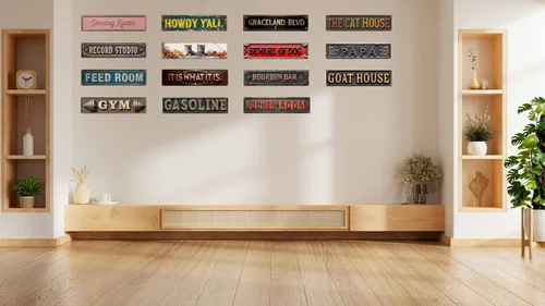 Vista 7 de Letrero de metal retro de lata estilo bourbon vintage, adecuado para barra de bourbon, multiusos para uso en interiores, placa de 4 x 16 pulgadas