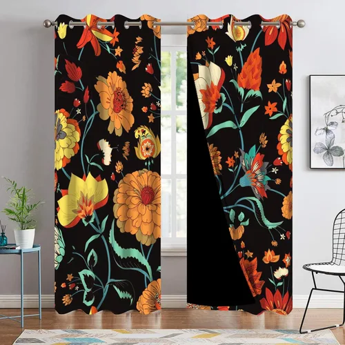 Vista 36 de Cortinas opacas 52 x 84 pulgadas, 2 paneles con aislamiento térmico y oscurecimiento, cortinas de ojal para ventanas para dormitorio y sala de estar