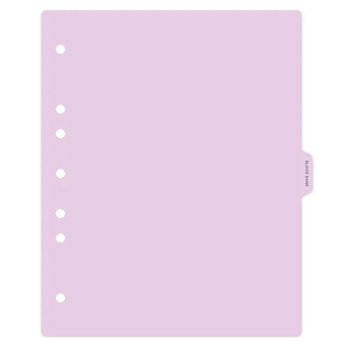 Vista 25 de Carstens - Heavy Duty Misc. Records Plastic Ring Binder Dividers, Side Tab, 1/9 Cut, Tab 5 Position, US Letter, Case of 50, (2616-59CS) - Ideal