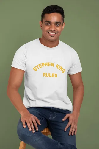 Vista 4 de Stephen King - Camiseta divertida y impresionante para hombre, camiseta con estampado de Best King Ever