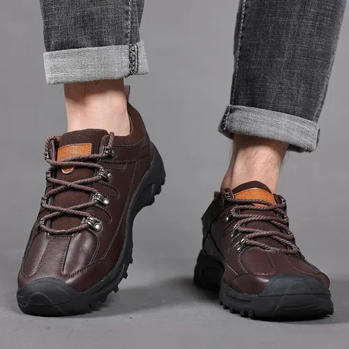 Vista 7 de Coramtty Mocasines para hombre cómodos con cordones informales a la moda para exteriores para hombre