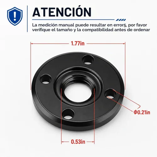Vista 2 de Paquete de 6 tuercas de brida para amoladora angular N134467 5/8-11