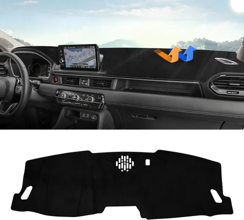 Vista 45 de Autorder - Tapete para salpicadero para 2007-2013 Chevy Chevrolet Silverado/GMC Sierra con dos guanteras, accesorios, cubierta de salpicadero
