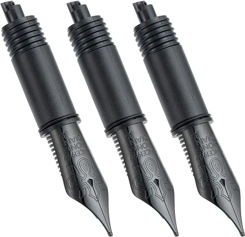 Vista 3 de Juego de 3 plumas estilográficas Hongdian (extrafino, fino y mediano) para 1860 Max, 1837, 660, CA35, WA35, N2, N23 y N8 reemplazado con sección