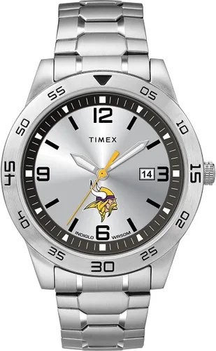Vista 5 de Timex Tribute Reloj de cuarzo para hombre Citation de 42 mm con correa de acero inoxidable