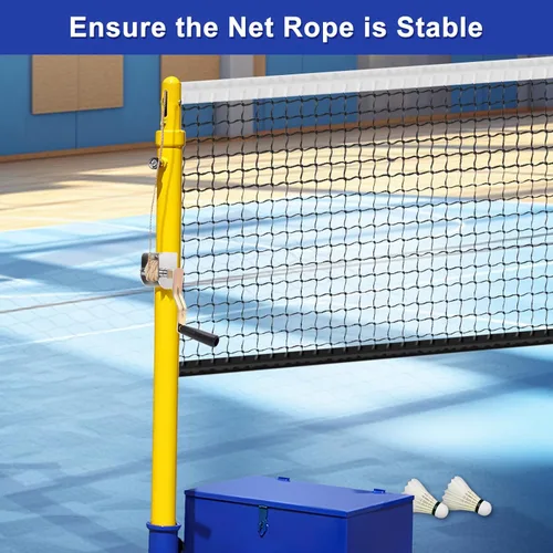 Vista 5 de Tensor de manivela, dispositivo tensor de manivela para voleibol al aire libre, bádminton y red de poste de tenis
