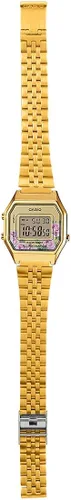 Vista 5 de Casio LA680WGA-4C Reloj digital vintage con alarma de tono dorado para mujer Tono dorado Casual