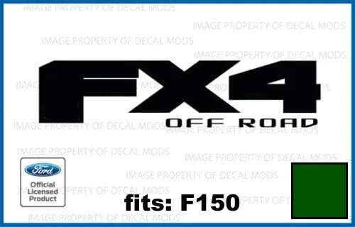 Vista 15 de FX4 Offroad Black (brillo) Calcomanías adhesivas compatibles con Ford F150 troquelado (2015-2020) - CB_Solid (juego de 2) con licencia oficial Negro
