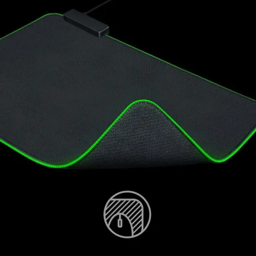 Vista 9 de Razer Goliathus Chroma - Alfombrilla de mouse suave para juegos con superficie de tela microtexturizada, optimizada para todos los ajustes