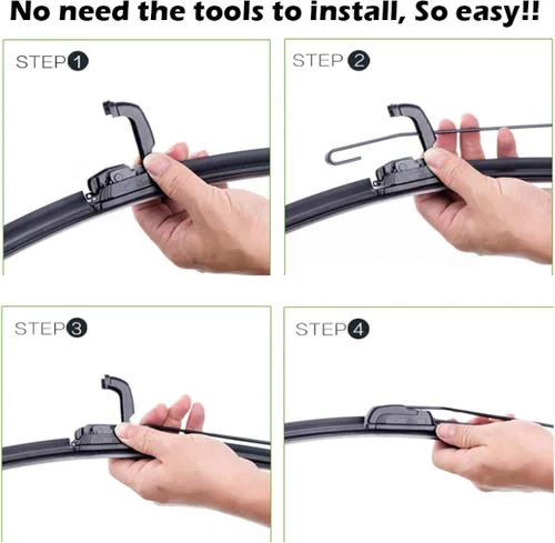 Vista 5 de 24"+16" Car wiper front wiper blade for Mazda2 for Demio 2 2002-2007 front wiper blade