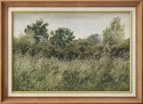 Vista 47 de MUDECOR Lienzo enmarcado prémium para pared, pinos nevados en bosque de invierno, ilustraciones modernas, arte contemporáneo, escénico, divertido