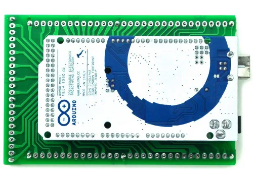 Vista 4 de Electronics-Salon Kit de tabla protectora de bloque terminal/tornillo prototipo, para Arduino MEGA-2560 R3.