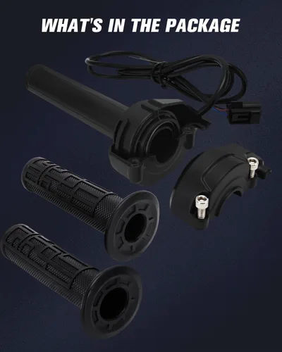 Vista 7 de Sur Ron - Conjunto de tubo de acelerador + empuñaduras, paquete de acelerador eléctrico para moto eléctrica Sur Ron Light Bee X/S, color negro