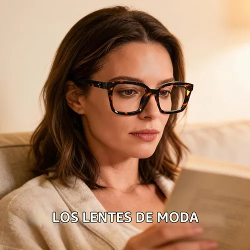 Vista 2 de XVXV Reading Glasses for Women Men - Blue Light Blocking Readers Oversize Square Anti Glare with Spring Hinge