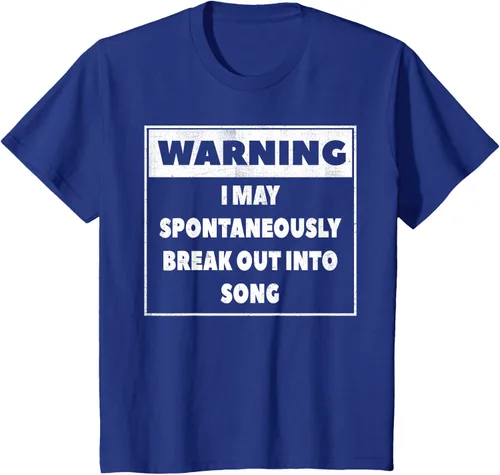 Vista 47 de Advertencia I may Spontaneously romper en canción camiseta