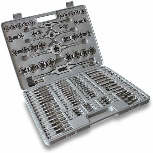 Vista 2 de Fairmount Tools - Juego de 110 troqueles y machos métricos y estándar en estuche de plástico moldeado