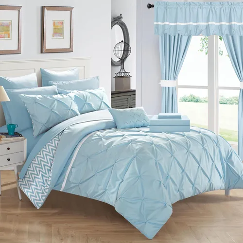 Vista 2 de Chic Home Jacksonville - Edredón reversible (20 piezas)