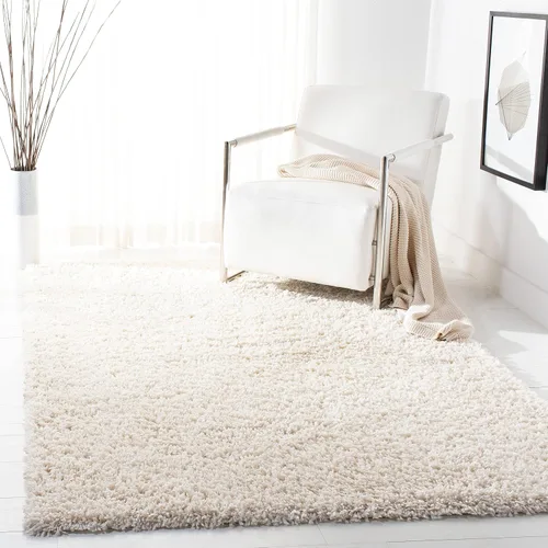 Vista 26 de SAFAVIEH - Colección August Shag, tapete decorativo, 2 x 5 pies, diseño sólido, beige, no desprende pelusa y fácil de cuidar, 1.5 pulgadas