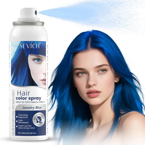 Vista 19 de Sevich Spray de color temporal para el cabello, rojo, tinte lavable