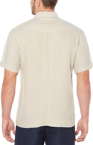 Vista 2 de Cubavera Camisa Guayabera bordada de manga corta para hombre