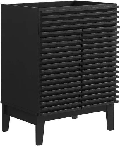 Vista 23 de Modway Render 23.5" tocador de baño en nogal (lavabo no incluido)