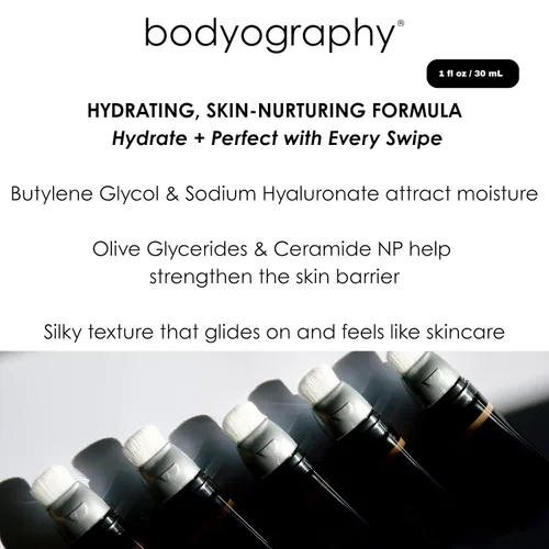 Vista 5 de Bodyography Sun Defense - Hidratante tintado, 1.5 onzas, tinte SPF ligero con ácido hialurónico y pigmentos minerales, cobertura hidratante y vegana