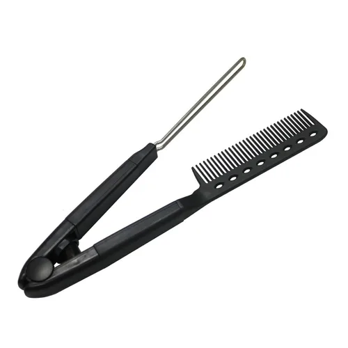 Vista 4 de Peine para enderezar el cabello para el hogar, peine para alisar el cabello, peine rápido para las mujeres