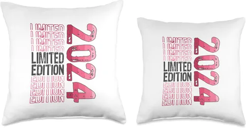 Vista 3 de Edición limitada Vintage 2024 Retro Birthday Throw Pillow