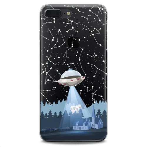 Vista 8 de Funda de poliuretano termoplástico compatible con iPhone 16e 15 14 13 12 11 Pro Max Plus Mini Xs Xr X 8 7 6 5 SE Spaceship Alien Outer Space Slim