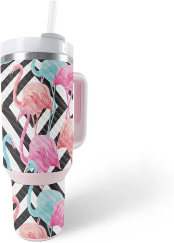 Vista 26 de MightySkins Skin - Vaso de vinilo compatible con Stanley The Quencher H2.0 FlowState de 40 onzas – Puppy Fall Funda protectora de vinilo duradera