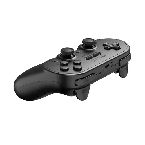Vista 2 de 8BitDo Pro 2 Bluetooth Controller for Switch, PC, Android, Steam Deck, Gaming Controller for iPhone, iPad, macOS and Apple TV (Black Edition)