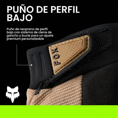 Vista 3 de Fox Racing Guante Ranger para bicicleta de montaña para hombre Negro