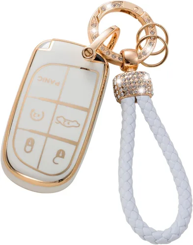 Vista 10 de Gematay Funda para llavero de Mercedes Benz con cordón, funda de TPU suave compatible con Mercedes Benz C E S M CLS CLK G Class Smart Key Holder