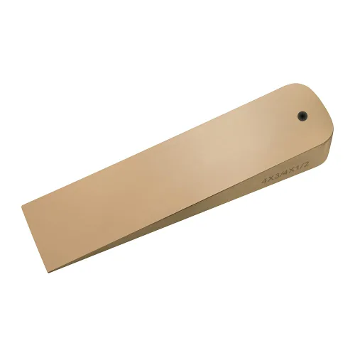 Vista 9 de CS Unitec Cuña de brida de bronce de aluminio sin chispas con orificio para cordón Herramienta de soldadura de tuberías de metal 1 pulgada x