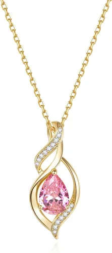 Vista 27 de FANCIME Collar de piedra natal para mujer, regalo de cumpleaños para ella 10 - Ópalo