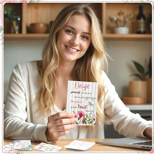 Vista 7 de BESARME Paquete de 24 cuadernos florales de bolsillo pequeño, regalos cristianos, diario de oración para mujeres, bloc de notas con citas bíblicas