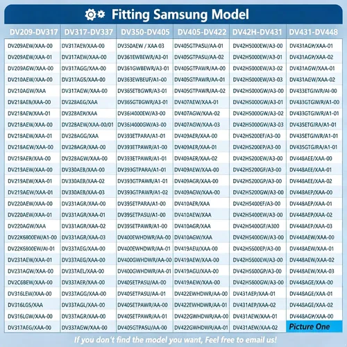 Vista 6 de Kit de reparación de secadora Sam-Sung mejorado compatible con kit de repuesto de rodillo de secadora Samsung, repuesto para piezas de secadora