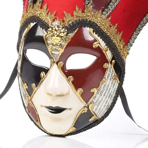 Vista 11 de Máscara veneciana de cara completa para carnaval, Mardi Gras, cosplay, Halloween, fiesta, decoración de pared