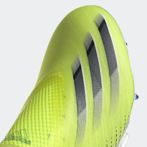 Vista 9 de adidas X Ghosted+ Firm Ground Cleat - Zapatillas de fútbol para hombre, color amarillo y negro