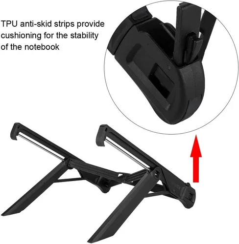 Vista 6 de K7 - Mesa plegable para computadora portátil, soporte ajustable para cama y sofá, soporte para bandeja de computadora, adecuado para todas
