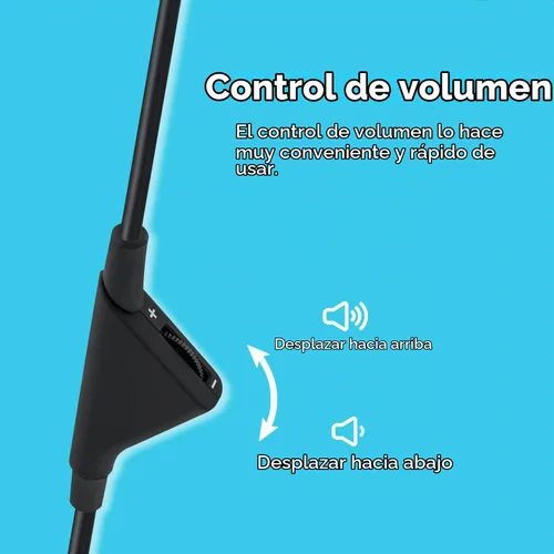 Vista 4 de Wigearss 2M 6.5 pies de repuesto de cable de auricular - negro