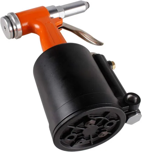 Vista 3 de Pistola de remache neumática, herramienta de remachadora de aire hidráulico, ahorro de mano de remache, tuerca remachadora de clavos, juego