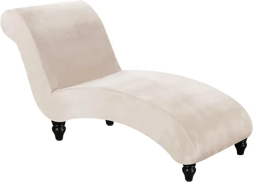 Vista 18 de FantasDecor Fundas de terciopelo de lujo para sala de estar, funda elástica para tumbona, ultra suave, lavable a máquina, color negro