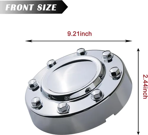 Vista 4 de TQPONLY Tapa central cromada de doble rueda Compatible con accesorios Dodge Ram 3500 2011-2018 Llanta de aleación de 1 tonelada DRW 8 Lug 10