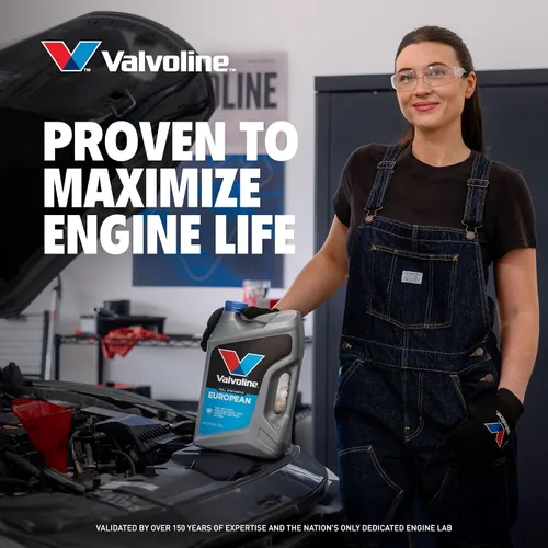 Vista 114 de Valvoline SynPower Full aceite sintético para motor, 1 Cuarto de galón, Ambar