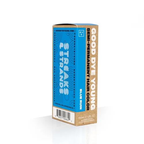 Vista 6 de Good Dye Young Streaks and Strands - Tinte acondicionador semipermanente con protección UV (Ruina azul), sin PPD, sin crueldad animal y vegano, dura