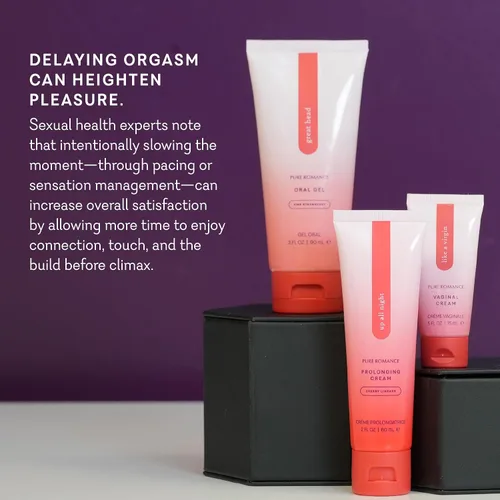 Vista 7 de Pure Romance Up All Night, Delay, Crema anestésica y desensibilizante para hombres, crema saborizada para hombres, cereza limada, 2 onzas líquidas